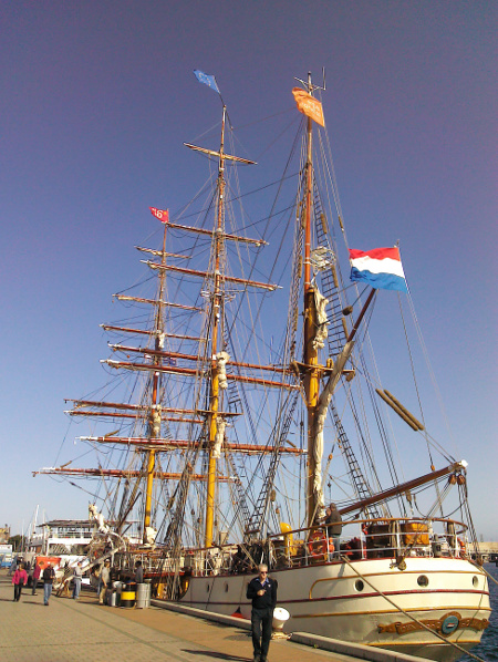 Dutch tall ship Europa at McLaren Wharf, Port Adelaide